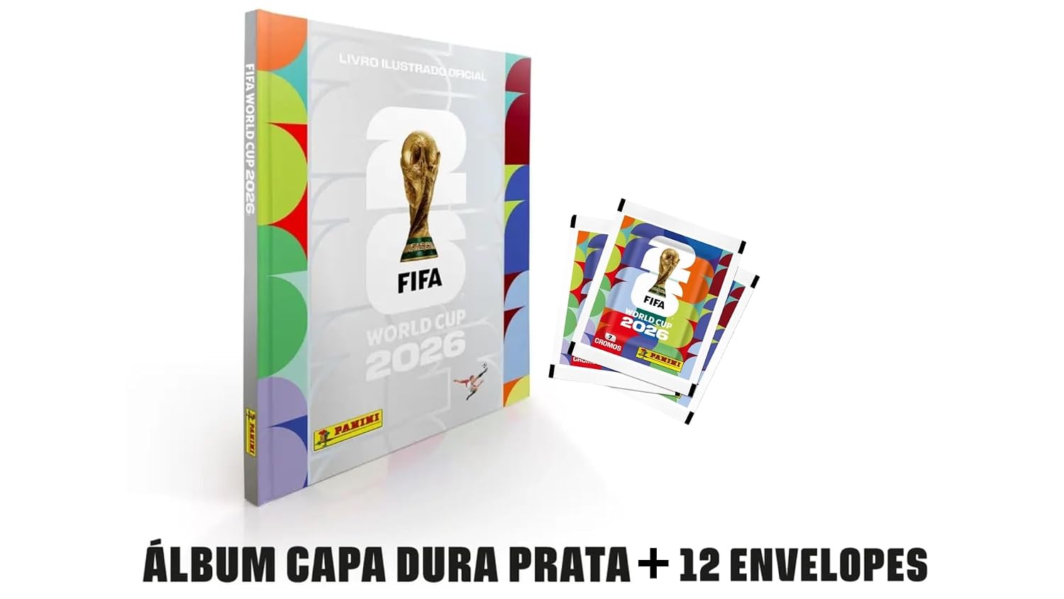 Kit C/ 1 Álbum Copa Do Mundo 2026 Capa Prata + 12 Envelopes (84 figurinhas) FIFA Word Cup 2026 baixar o livro de graça