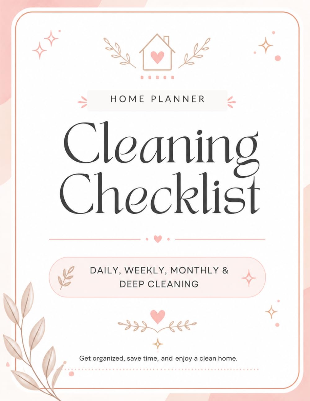 capítulo por capítulo baixar Cleaning Checklist: Home Planner: Daily, Weekly, Monthly & Deep Cleaning