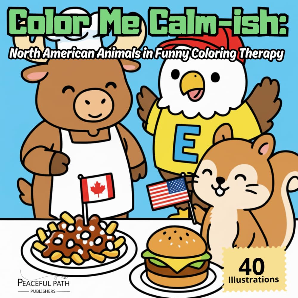 capítulo por capítulo baixar Color Me Calm-ish:: North American Animals in Funny Coloring Therapy