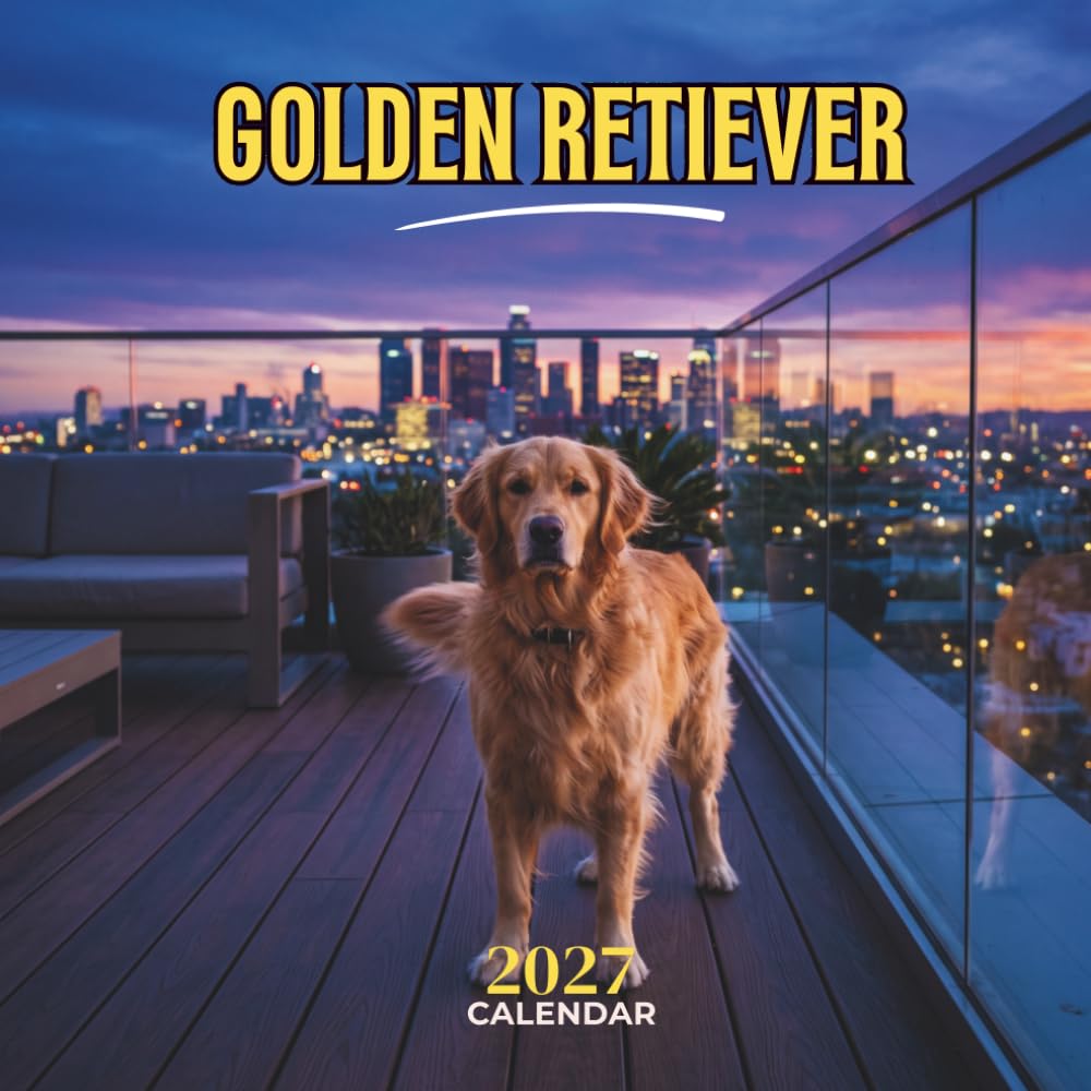 ler totalmente Golden Retriever 2027 Calendar: Friendly Sporting Dogs Across Seasonal Settings with Monthly Grids, U.S. Holidays and Notes | January-December | 8.5 x 8.5 Inches