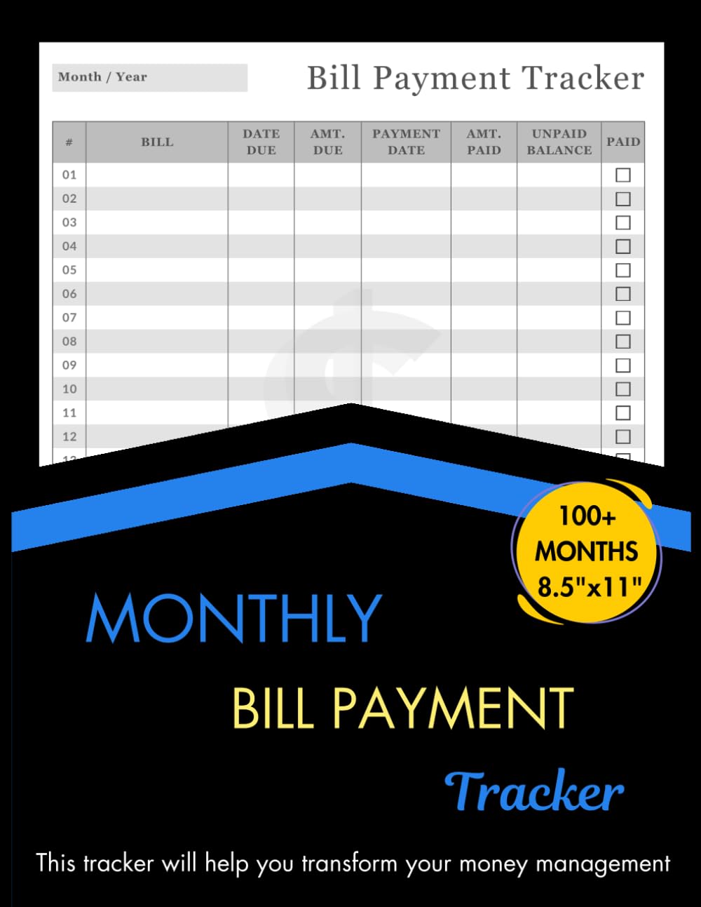 ler totalmente Monthly Bill Payment Tracker: From Overdue to On-Time,The 100+Months Guide for Families & Money Managers,Monthly Finance Organizer to Manage Your... Goals and Simplify Your Bill Tracking