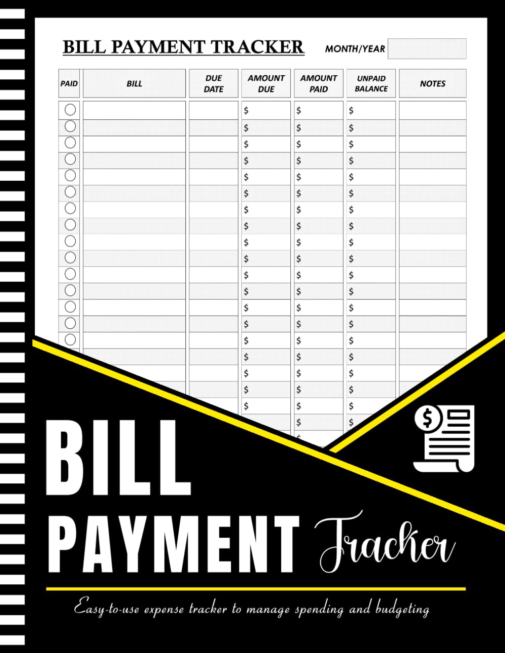 Monthly Bill Payment Tracker: Simple Monthly Bill organizer 113 Pages, 8.5" x 11" baixar livro de graça