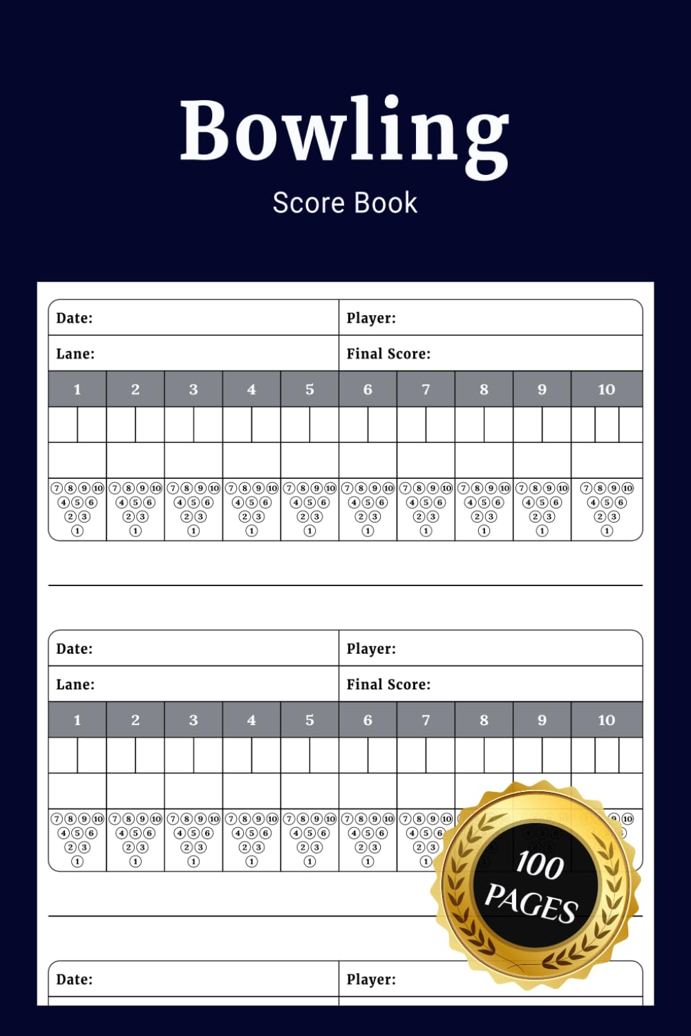 Bowling Score Book: Simple Bowling Log Book to Track Game Scores Performance and Improvement baixar o livro de graça