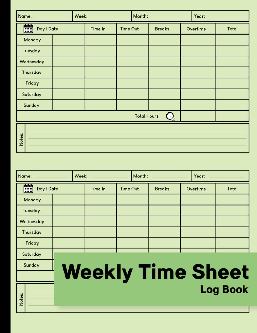 Weekly Time Sheet Log Book: Timesheet Book With 238 Weeks (4,5 Years) to Record Work Hours Including Breaks and Overtime for Employees and Small Business baixar livro de graça