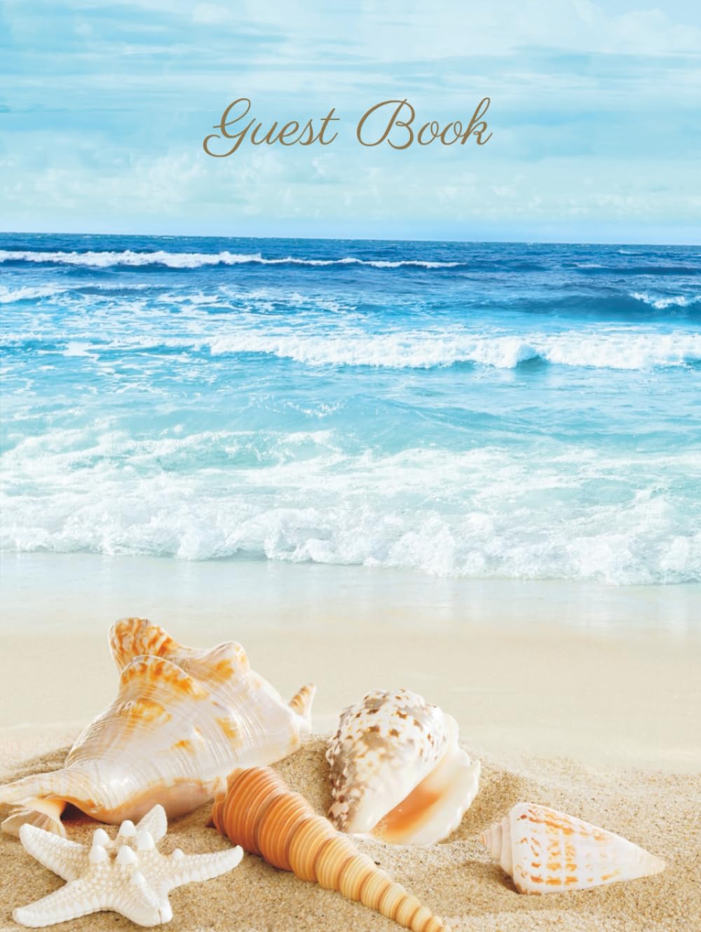 Guest Book: Visitor Guest Book for Vacation Home | Beach House Rental Guest Sign in Log Book for Airbnb, VRBO, Bed & Breakfast, Guest House, Holiday... Sea Shells Guestbook (Premium Cream Paper) baixar o livro de graça