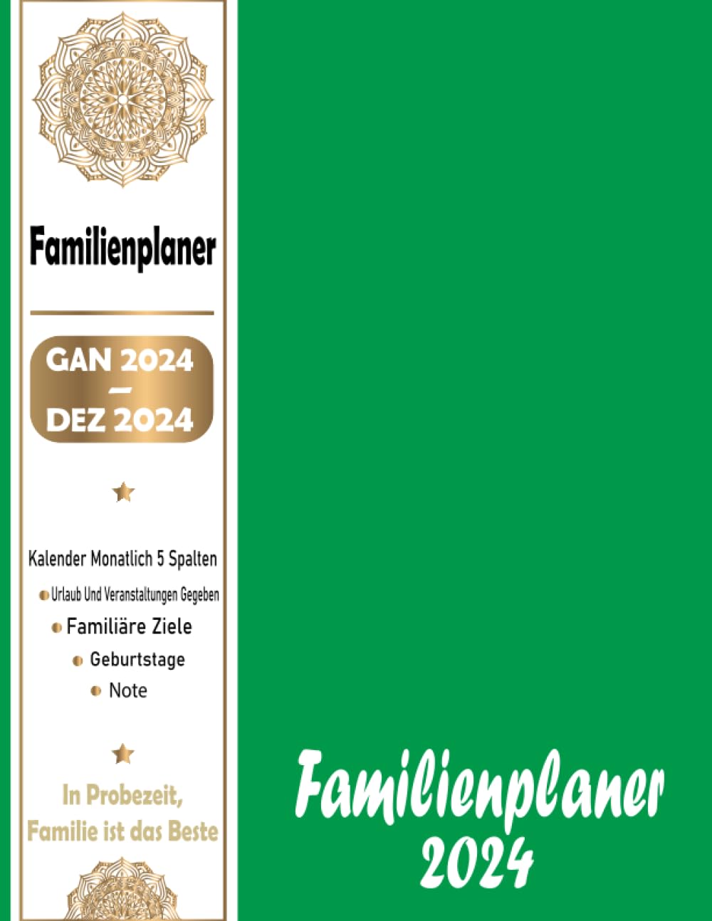 capítulo por capítulo baixar FamilienPlaner 2024: Familienkalender 2024 - Monatskalendarium mit 5 Spalten, Schulferien, Januar 2024 bis Dezember 2024 und nützlichen Zusatzinformationen... buntes Buch (German Edition)