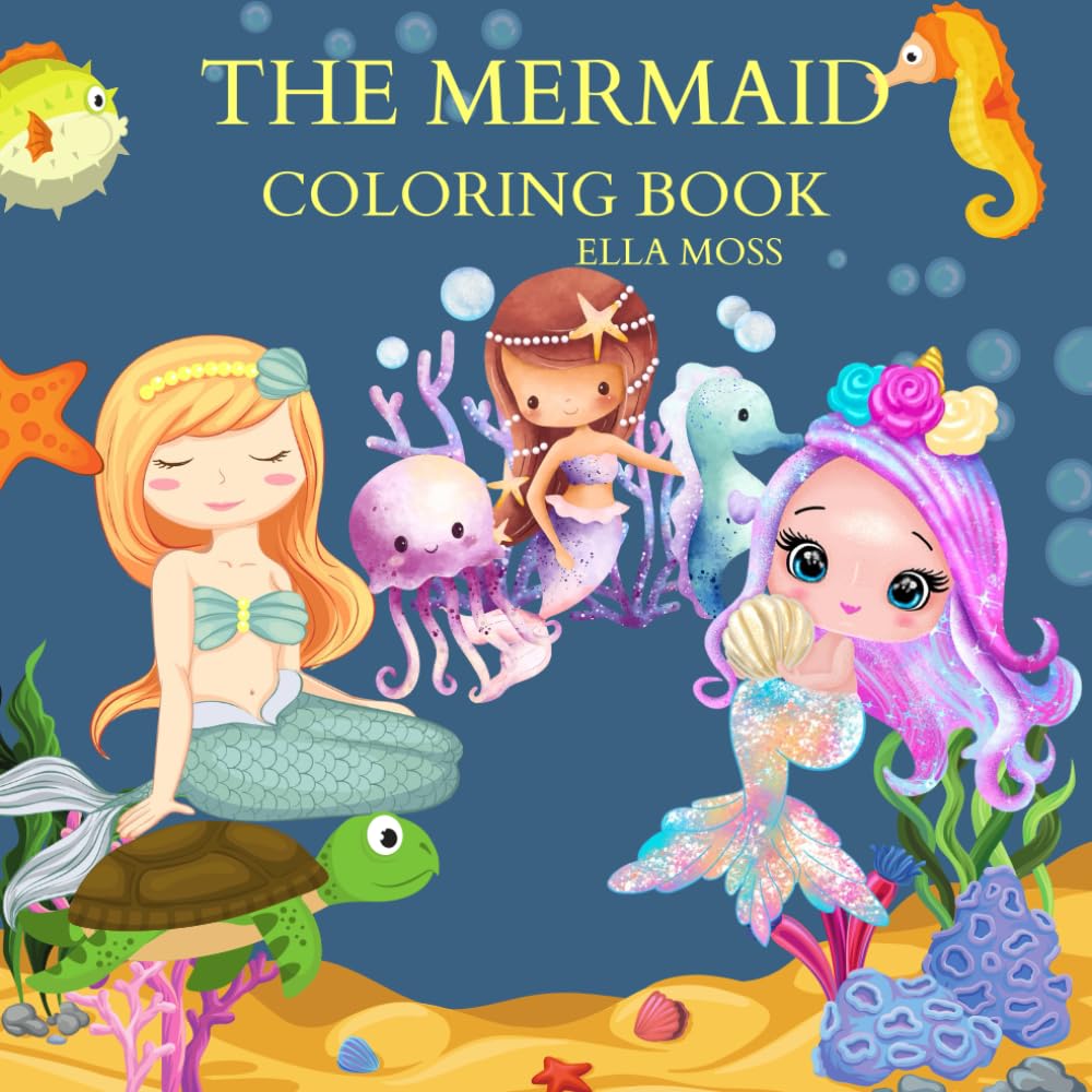 ler totalmente The Mermaid coloring book