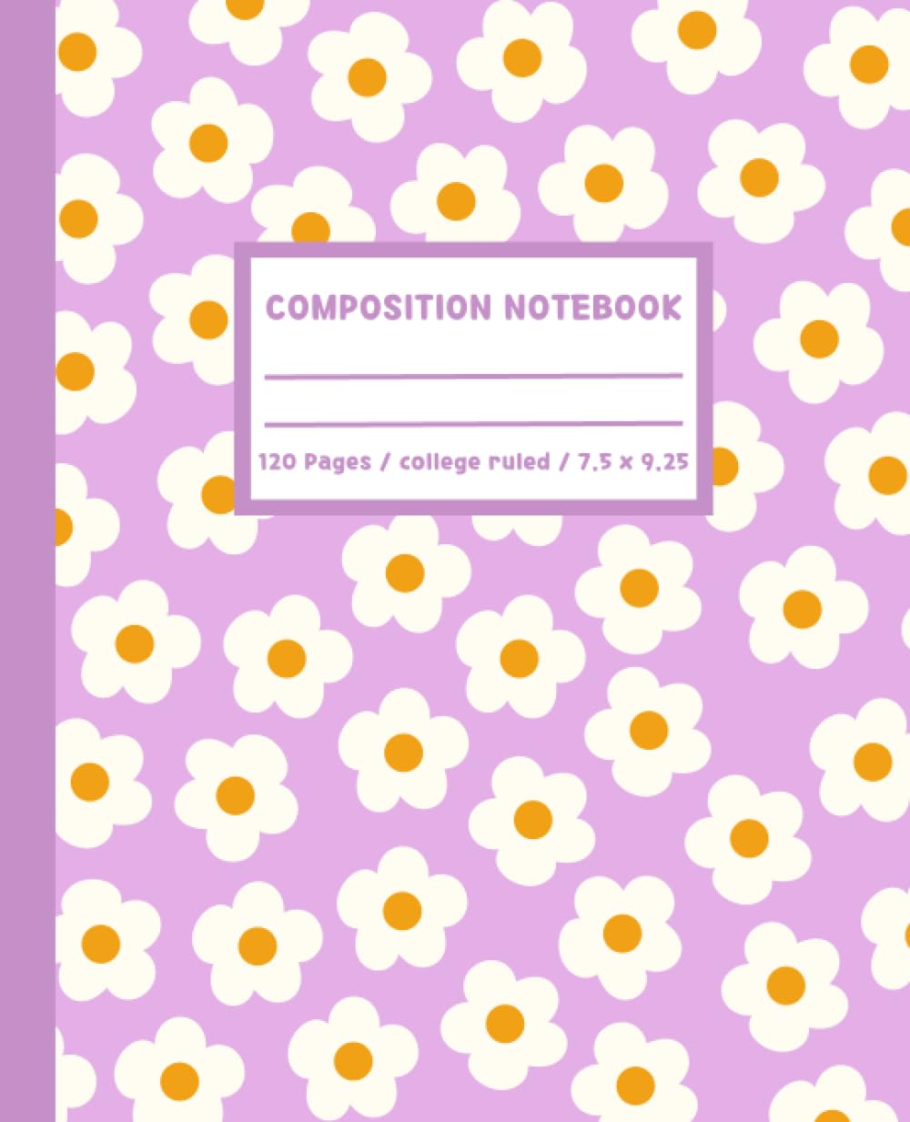 College Ruled Composition Notebook: Cute Daisies in purple, Floral Aesthetic Journal | Cute School Supplies for Teen Girls baixar livro de graça