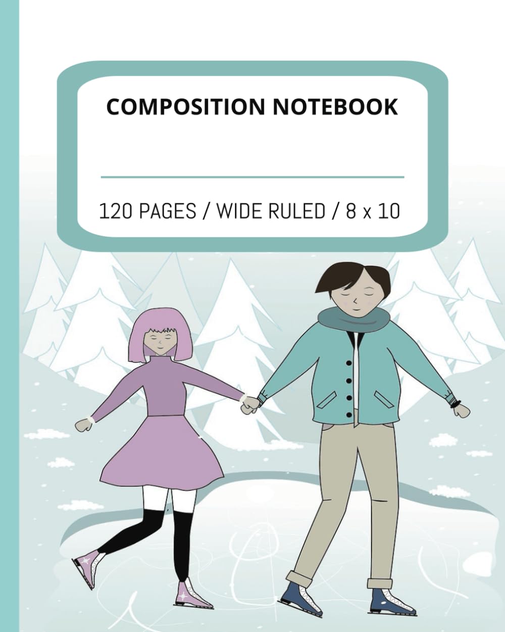 Ice Skating Composition Notebook: Pretty Notebook for Ice Skating Lovers Girls & Boys with College wide ruled pages, Ideal for School and Gifts baixar livro de graça