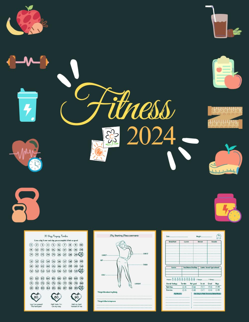 Fitness 2024: A 90-Day Weight Loss Journal for Women baixar o livro de graça