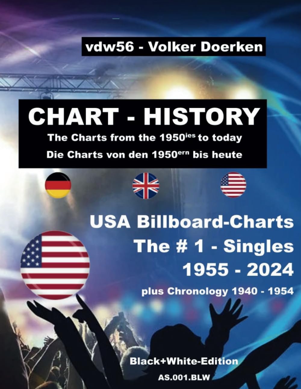 CHART-HISTORY The # 1 - Hits USA Singles 1955 - 2024 Black+White (AS.001.blw): CHART-HISTORY: # 1 – Hits USA (Billboard) Singles (black+white) (German Edition) baixar o livro de graça