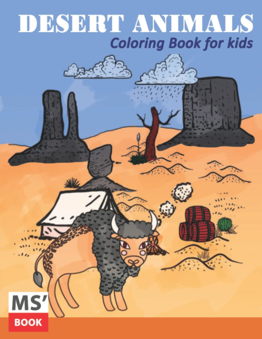 ler totalmente Desert Animals Coloring Book for Kids: Beautiful Desert Scenes,Animal Designs.