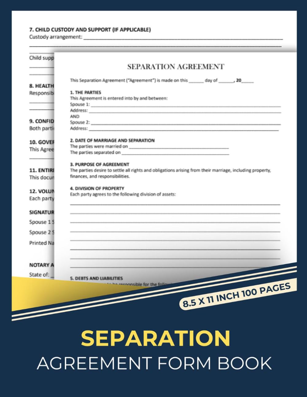 Separation Agreement Form Book: Lawyer-Style Law Firm Template | Marital Separation & Property Settlement Documents | 50 Forms baixar o livro de graça