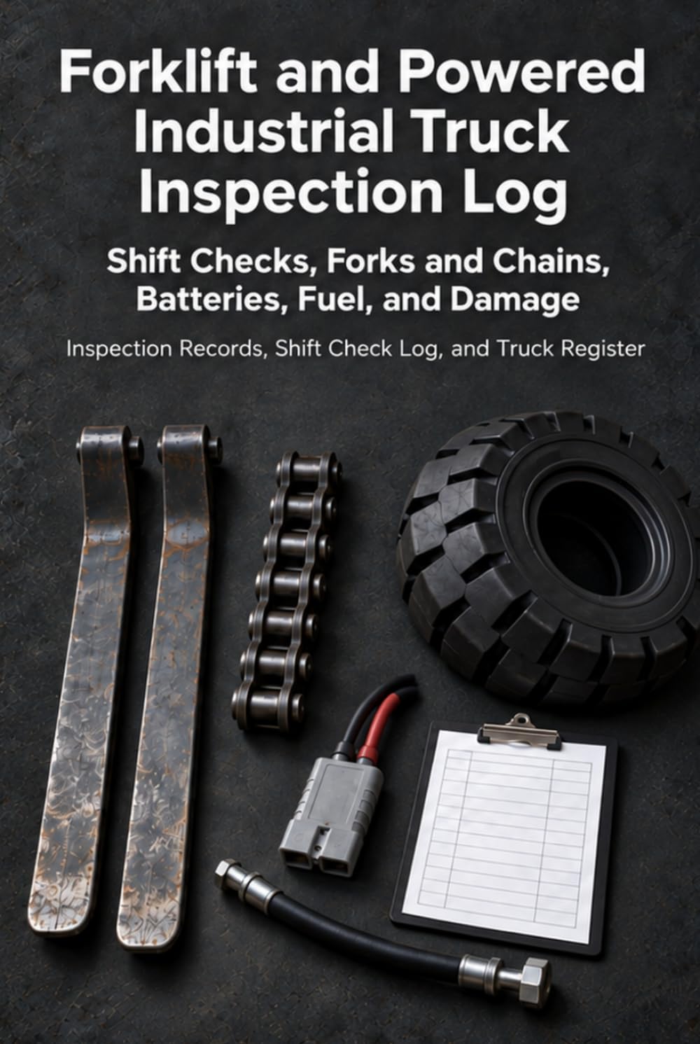 capítulo por capítulo baixar Forklift and Powered Industrial Truck Inspection Log: Shift Checks, Forks and Chains, Batteries, Fuel, and Damage: 160 Inspection Records with Truck Register