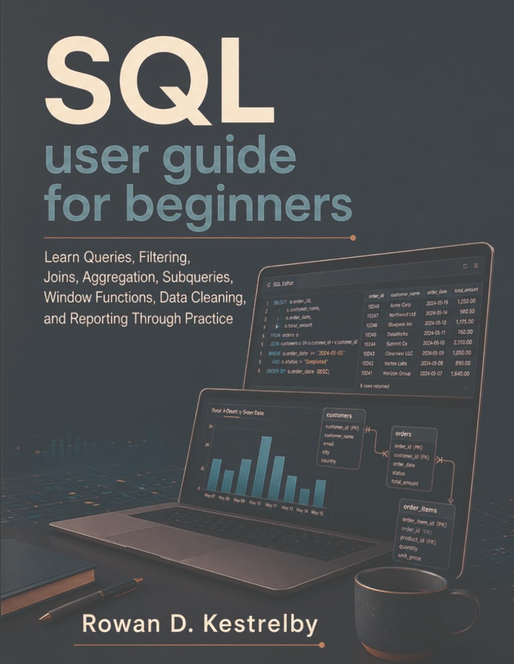 ler totalmente SQL user guide for beginners: Learn Queries, Filtering, Joins, Aggregation, Subqueries, Window Functions, Data Cleaning, and Reporting Through Practice