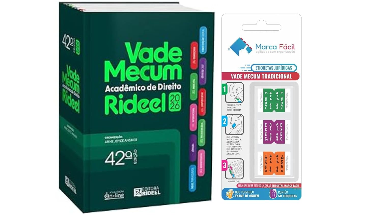 Vade mecum acadêmico de direito rideel - 2026.1 + Etiqueta Marca Fácil baixar livro de graça