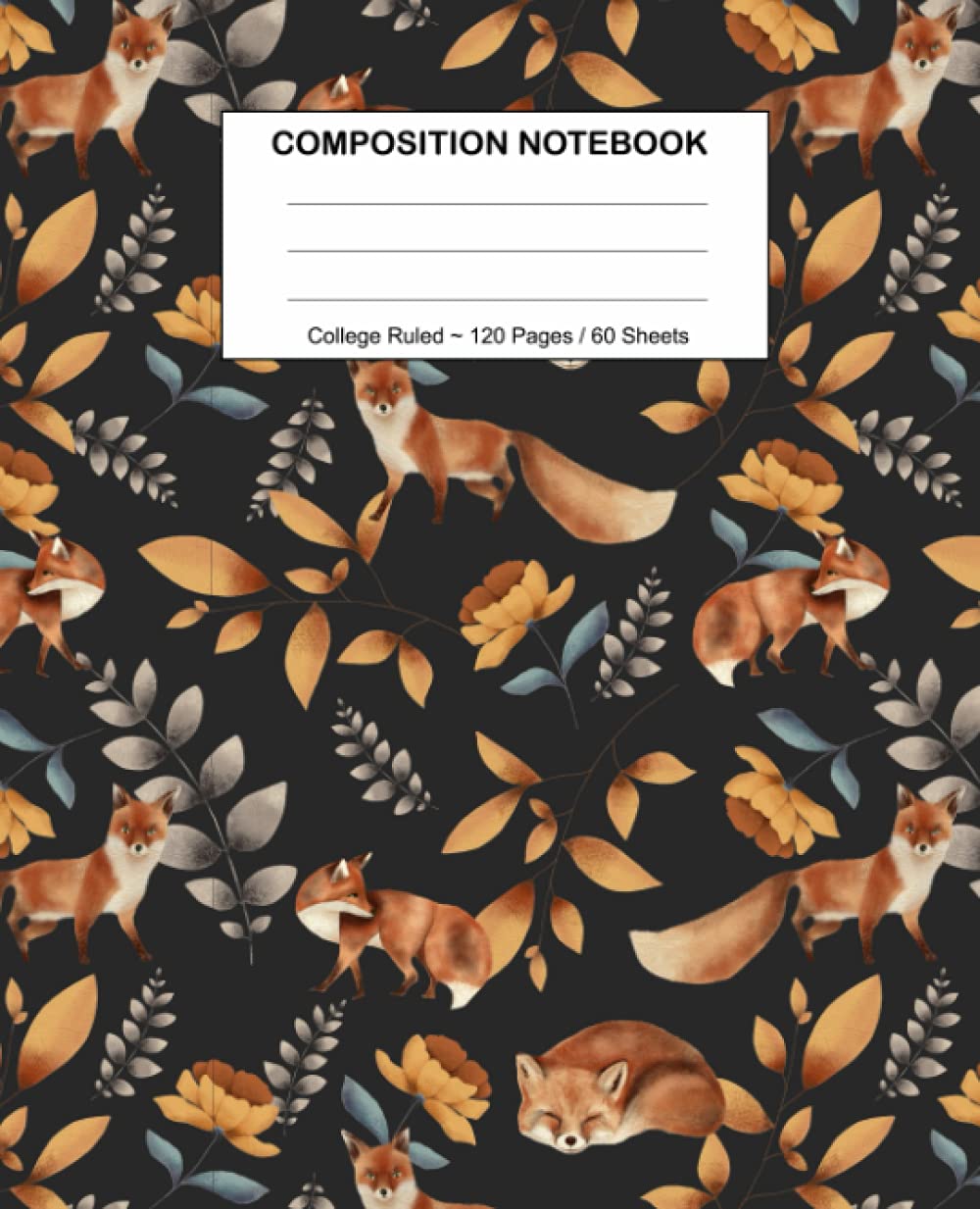 capítulo por capítulo baixar Fox Lined Composition Notebook: 7.5” x 9.25”, 120 Pages, College Ruled