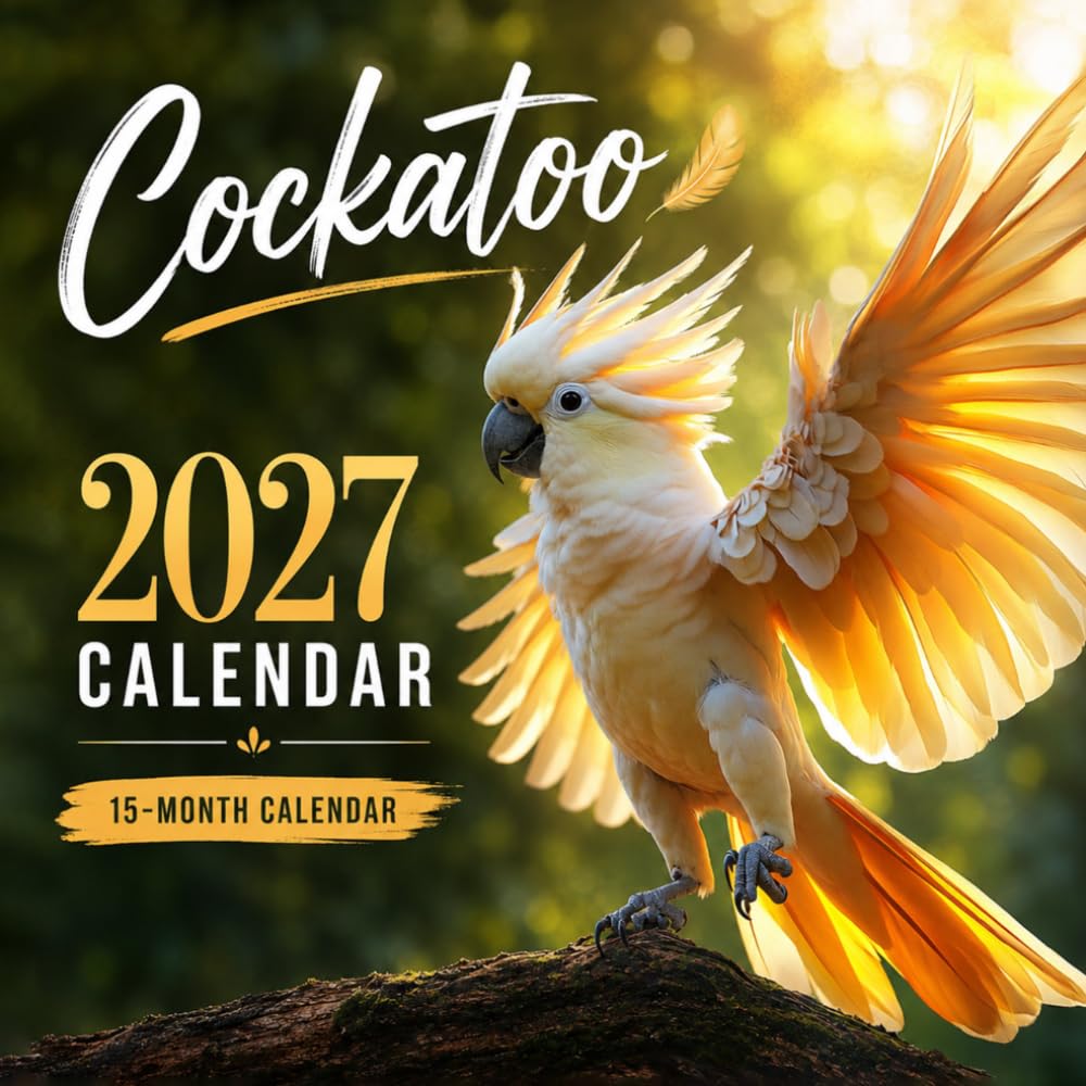 Cockatoo Calendar 2027: Brilliant Parrots With Colorful Personalities baixar o livro de graça