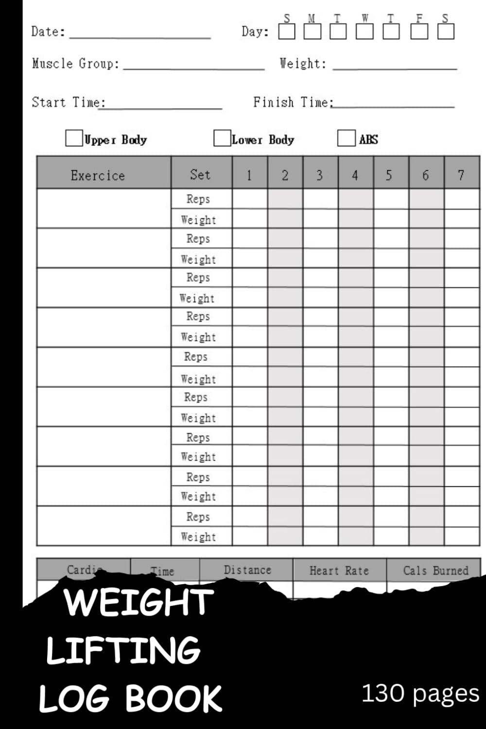 Weight Lifting Log Book: Workout Journal for Men and Women, Exercise Notebook and Fitness Logbook for Personal Training, (WeightLifting and Cardio Tracker), Gym Planner baixar o livro de graça