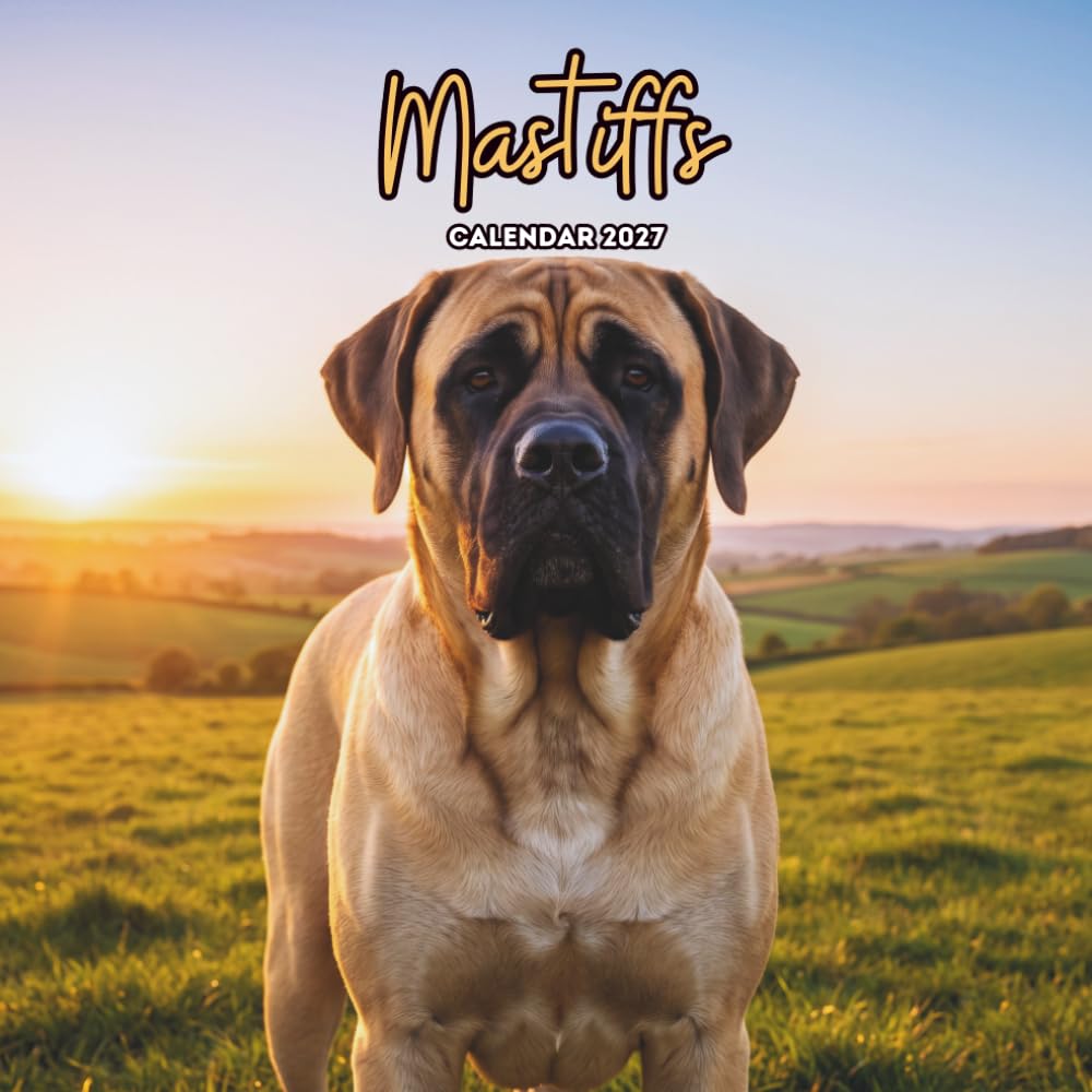Mastiffs 2027 Calendar: Gentle Giants and Powerful Dog Portraits | Square 8.5 x 8.5 Inches baixar livro de graça