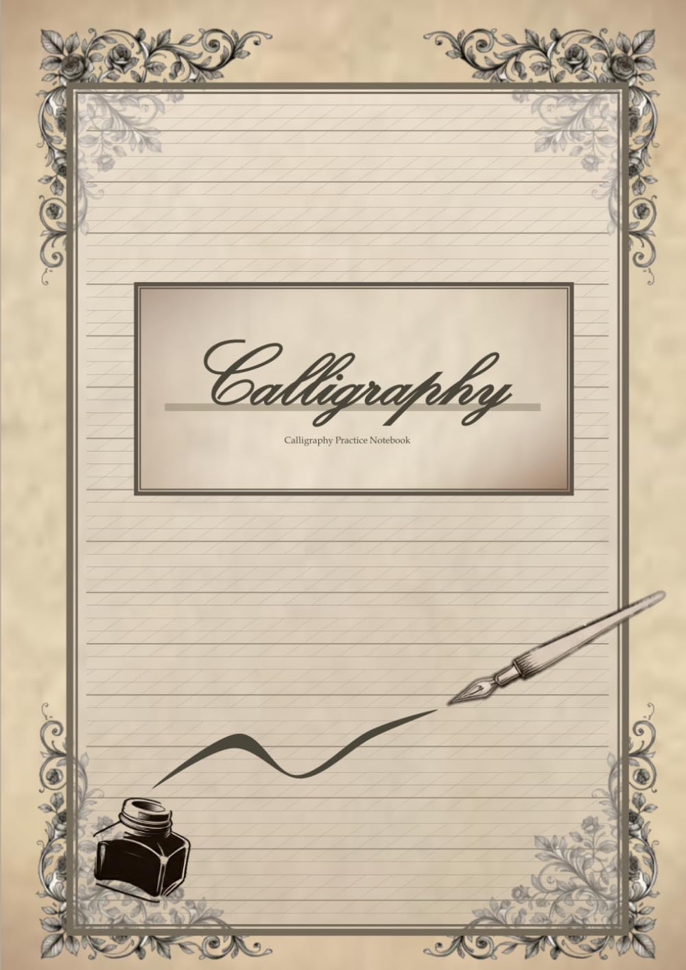 Calligraphy Practice Notebook, A4 size (Large size), 120 single-sided sheets, 16 rows per page, tear-away pages baixar o livro de graça