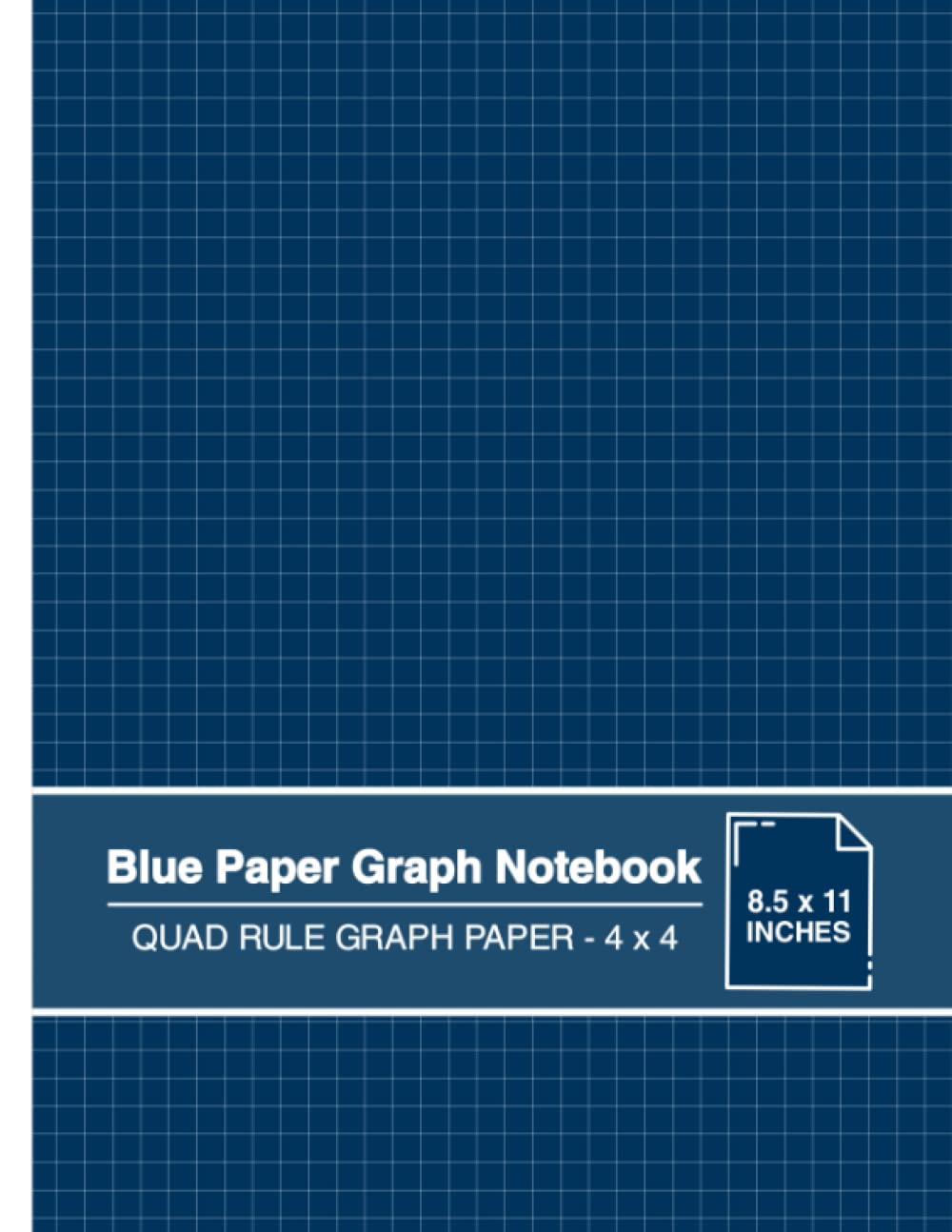 capítulo por capítulo baixar Blue Paper Graph Notebook: Quad Rule Graph Paper - 4 x 4 | For use with Gel Pens and White Ink | Cyanotype Look | Large
