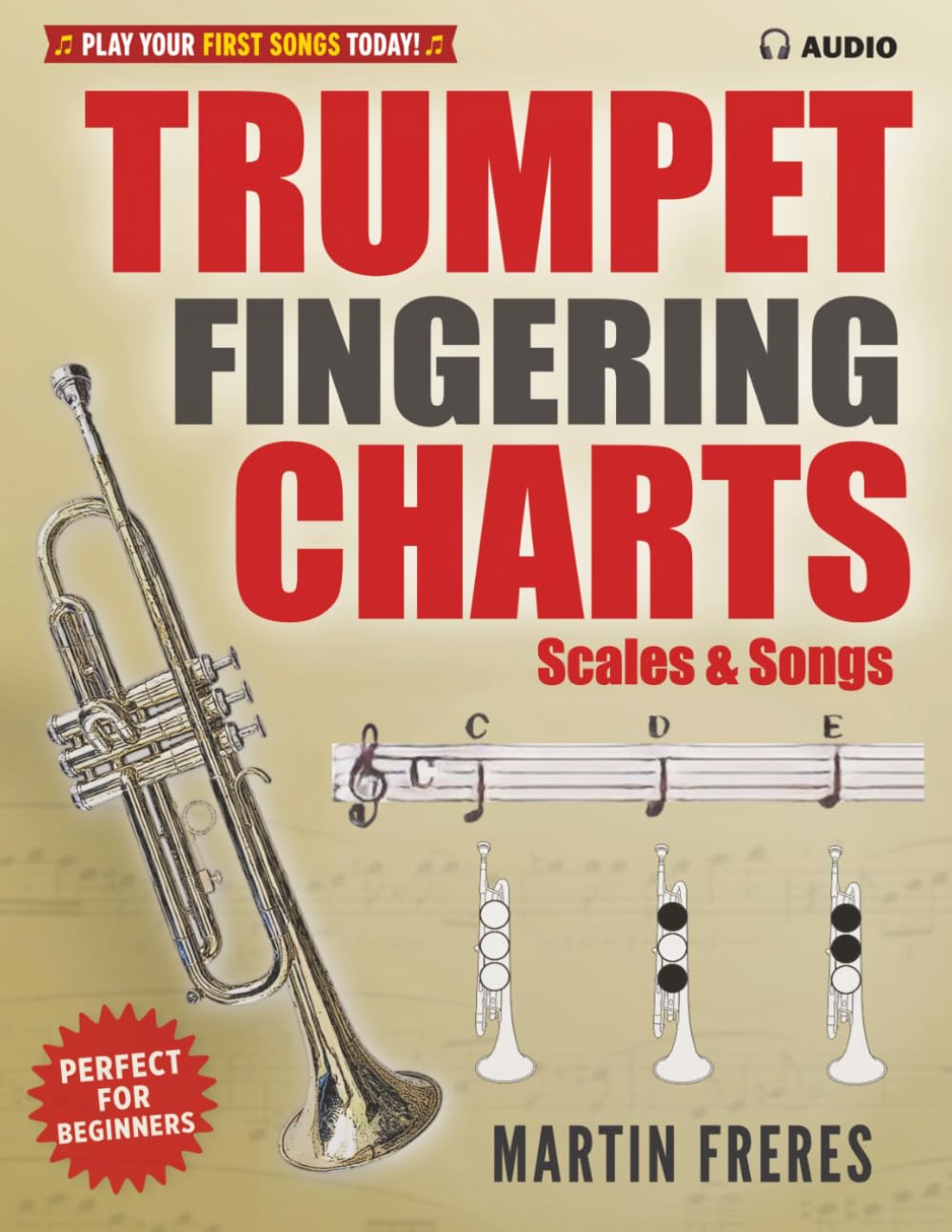 capítulo por capítulo baixar Trumpet Fingering Charts, Scales & Songs A Complete Beginner's Reference for Trumpet