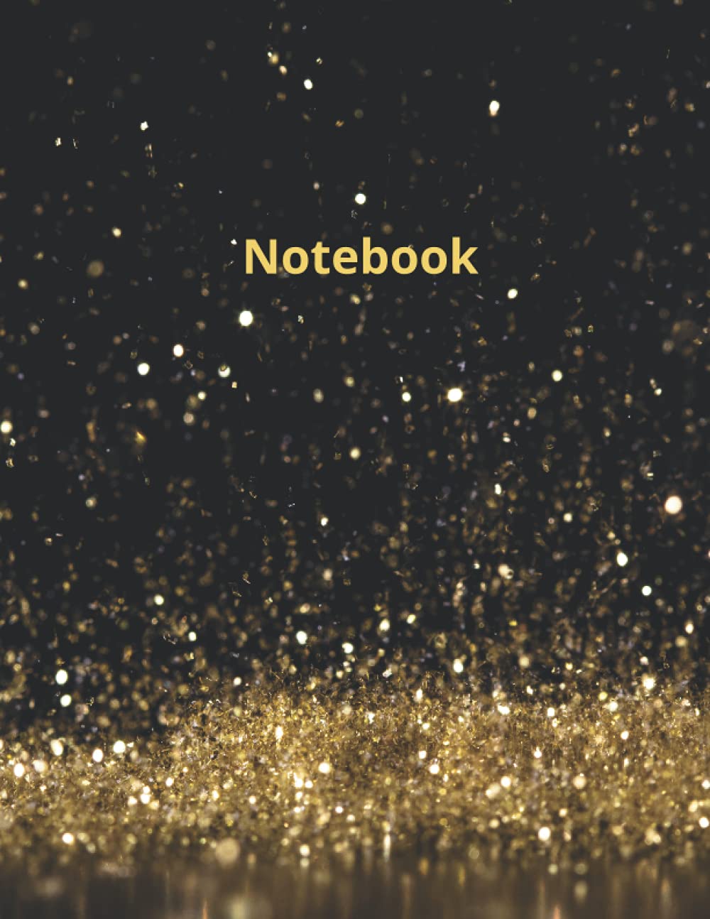 capítulo por capítulo baixar Notebook: Black and Gold Glitter Cover Composition Notebook: College Ruled 160 pages: 8.5" x 11"/ Journal/Planner