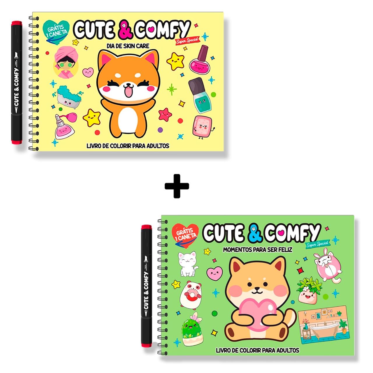 capítulo por capítulo baixar Combo Cute e Comfy Super Special - Kit com 02 Livros de Colorir