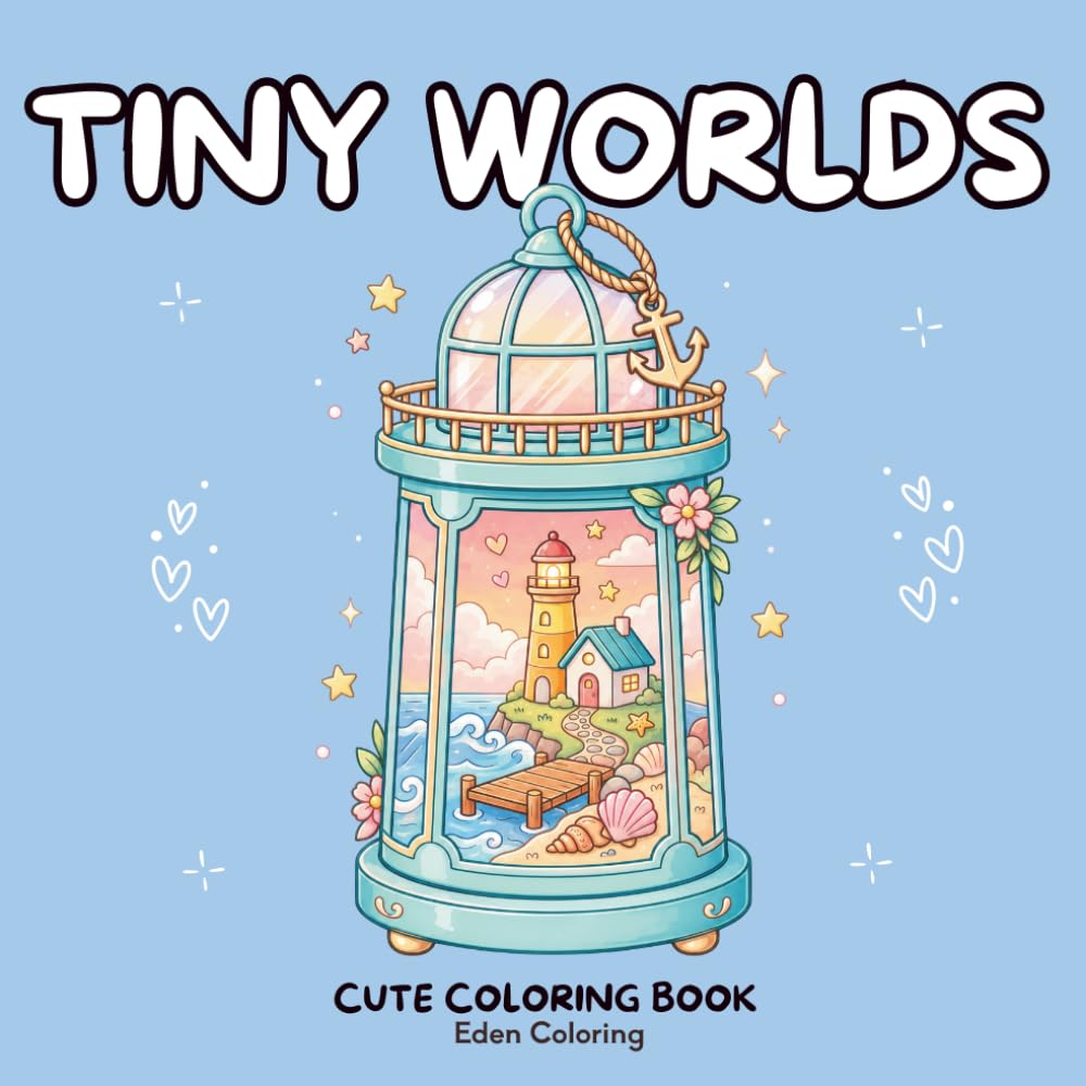 capítulo por capítulo baixar Cozy Tiny Worlds: A Cute Coloring Book: 45 Enchanting Mini Worlds to Color Inside Snow Globes, Teacups & Glass Domes (Cozy Worlds)