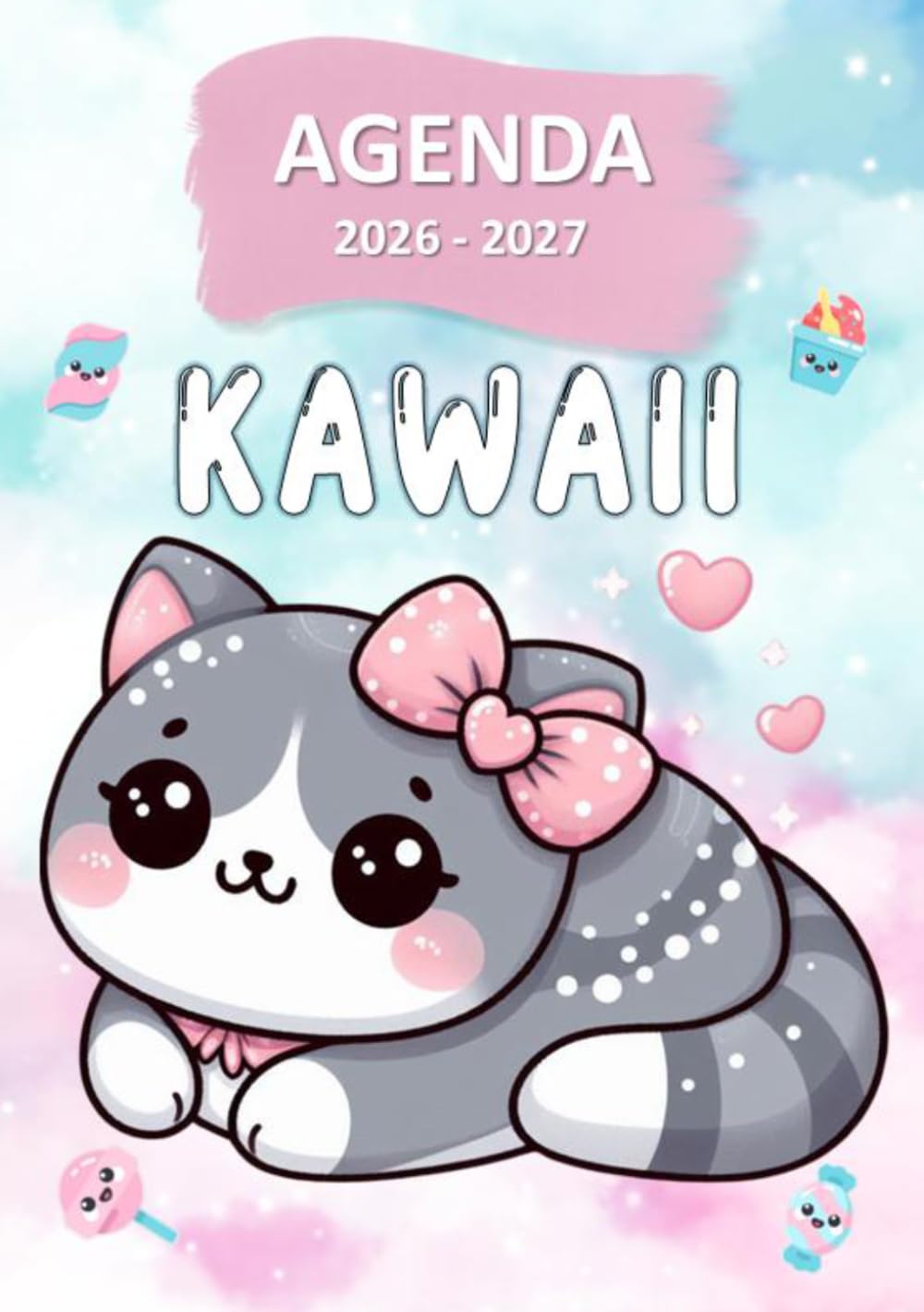 capítulo por capítulo baixar Agenda 2026 2027 Kawaii Chat: CP - CE1 - CE2 - CM1 - CM2 | Organisateur et Planificateur Journalier | 1 Jour Par Page | Français (French Edition)