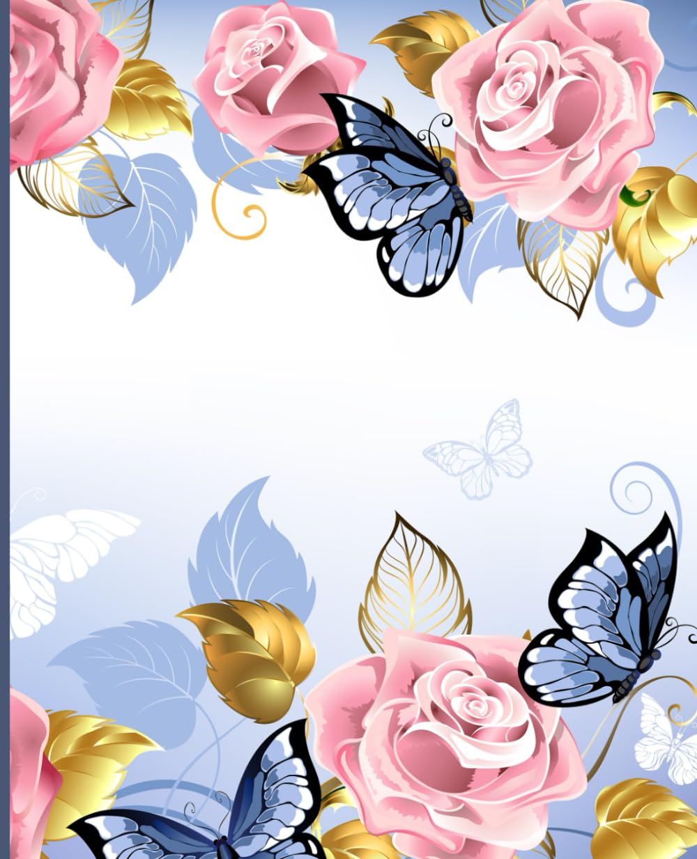 ler totalmente Rose & Butterfly Composition Notebook