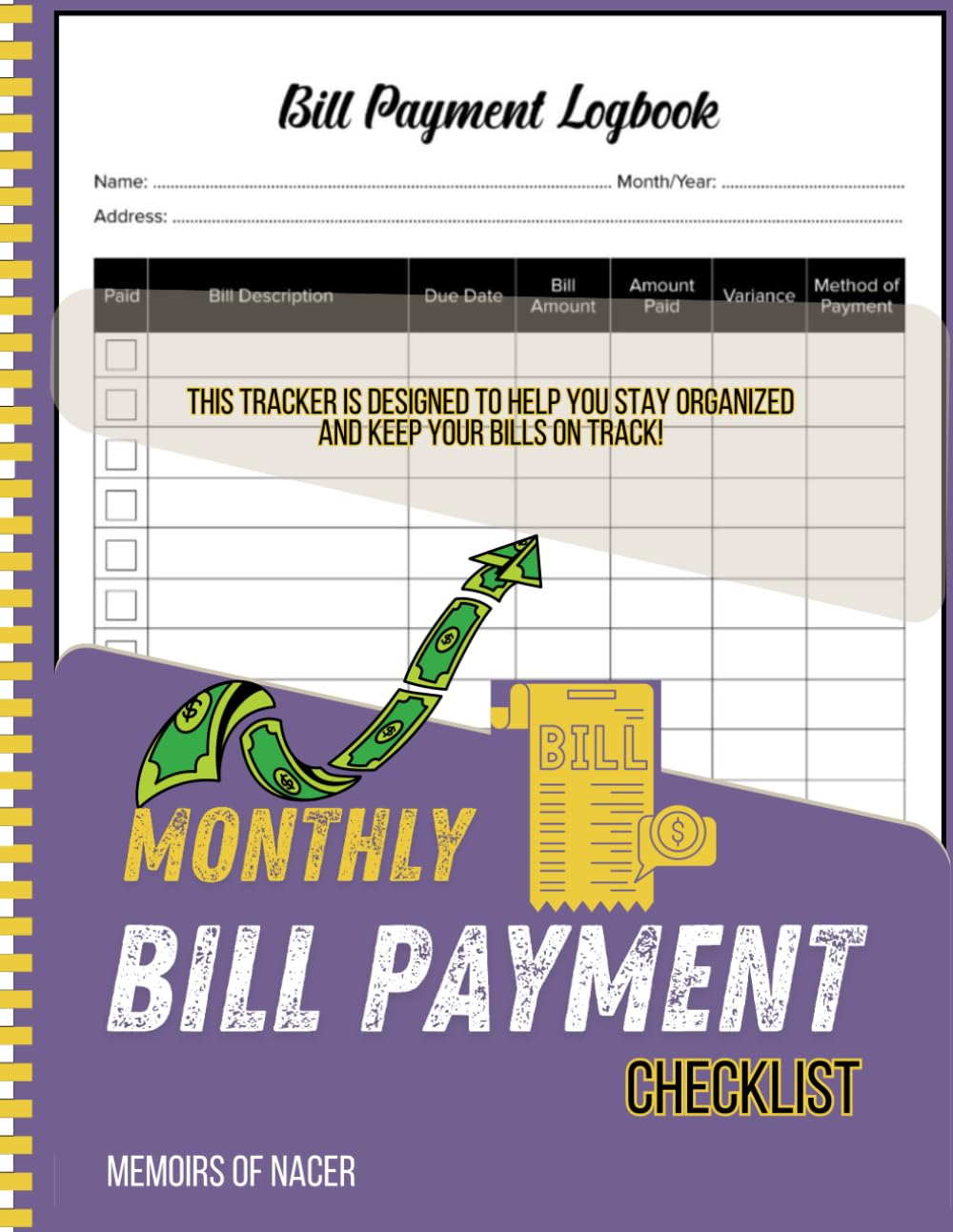 Monthly Bill Payment Checklist: Budget Planner and Monthly Bill Organizer for Expense Tracker Notebook - Bill Payment Tracker with Financial Planner Checklist for Monthly Payments and Savings baixar o livro de graça