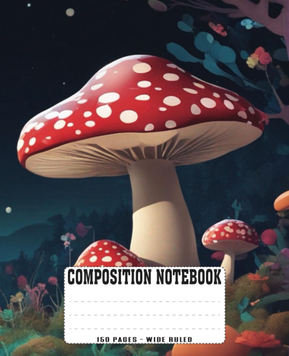 Mushroom Wide Ruled Composition Notebook | 150 Pages | 7.5 × 9.25 in: Lined Paper Journal for Students, Imaginative Minds, Nature Lovers, Dreamers |... Imagination, Inspiration, Ideas, Art, Writing baixar livro de graça