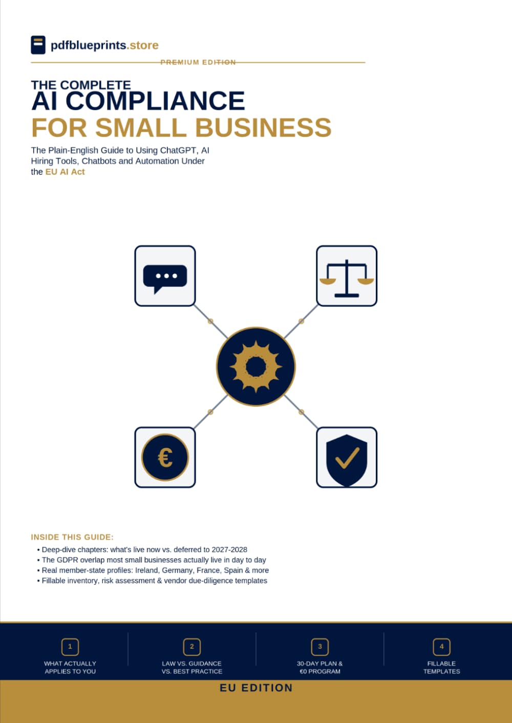 ler totalmente AI Compliance for Small Business (EU Edition): The Plain-English Guide to Using ChatGPT, AI Hiring Tools, Chatbots and Automation Under the EU AI Act