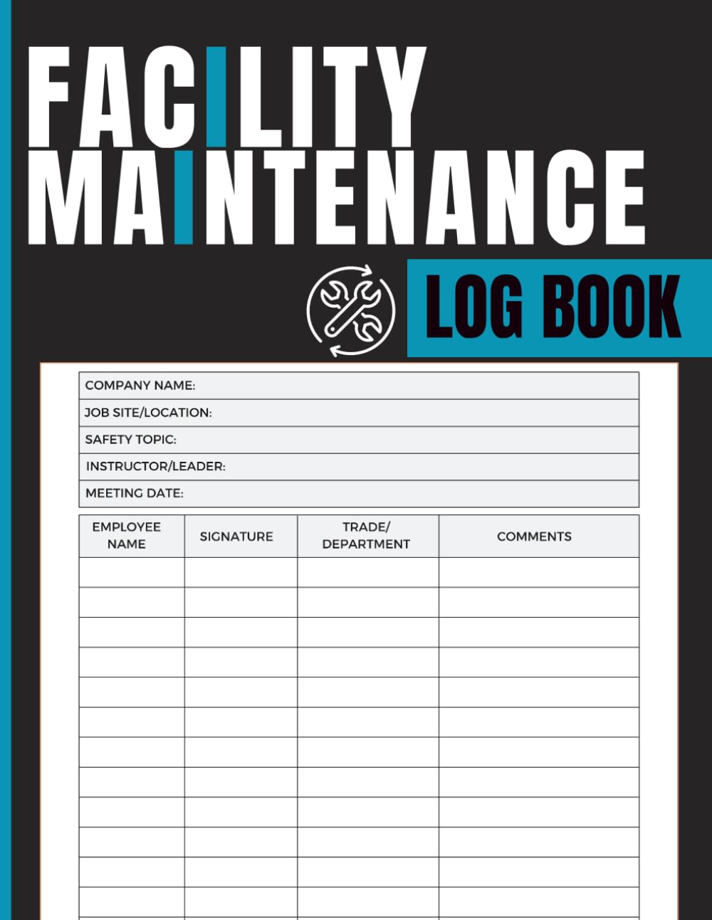 Facility Maintenance Log Book: Comprehensive Record Book for Equipment Servicing, Building Repairs, Asset Care Tracking, Preventive Upkeep Planning and Maintenance Expense Management baixar livro de graça
