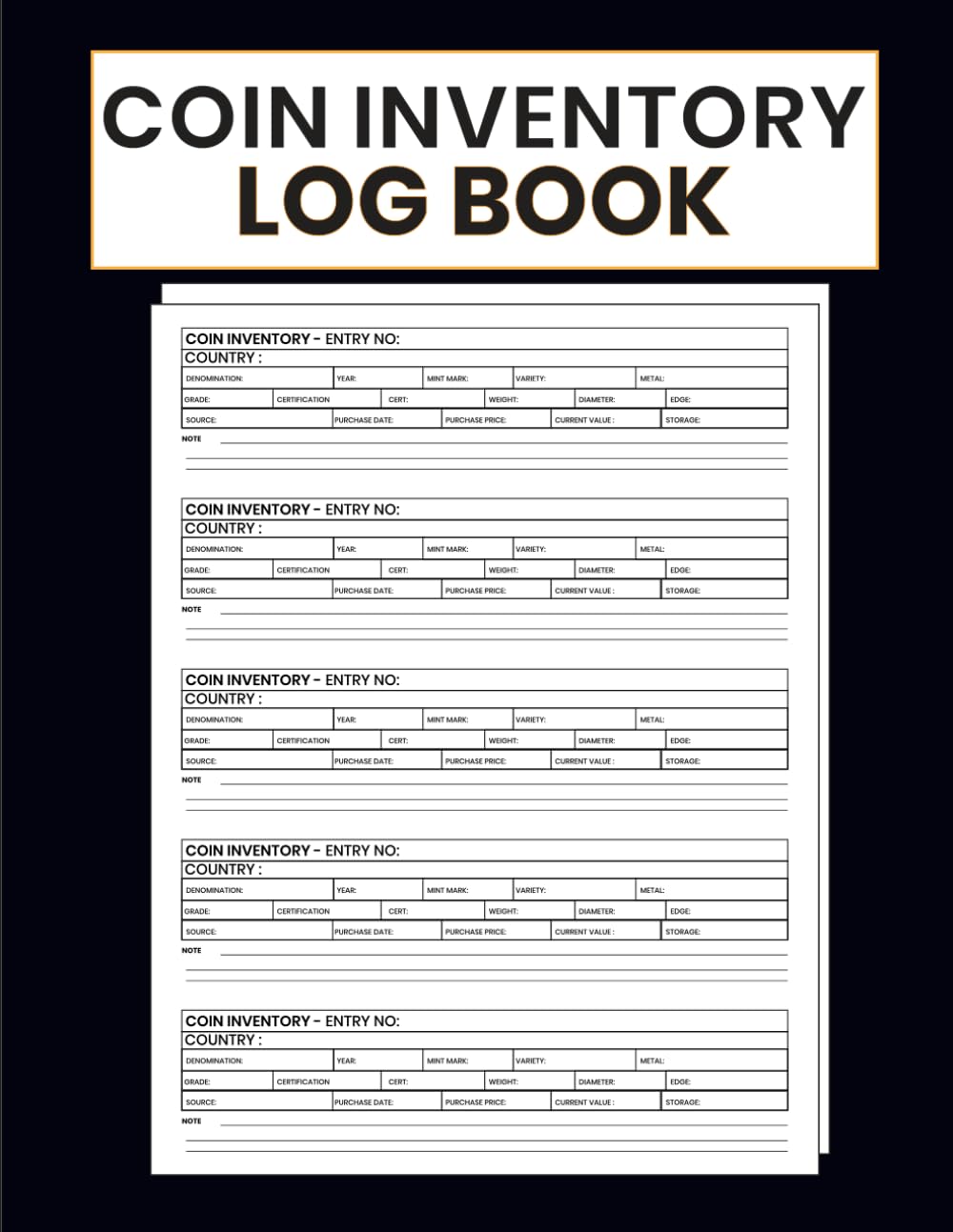 Coin Inventory Log Book: Professional Collection Documentation System for Numismatic Assets and Grading Records baixar o livro de graça