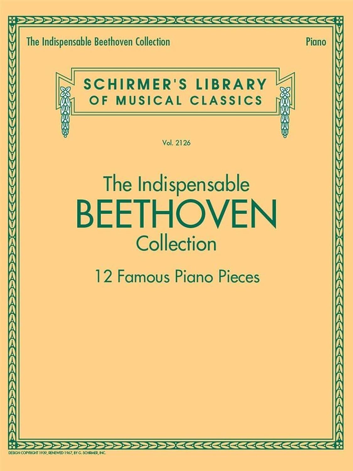 capítulo por capítulo baixar The Indispensable Beethoven Collection - 12 Famous Piano Pieces: Schirmer's Library of Musical Classics Vol. 2126