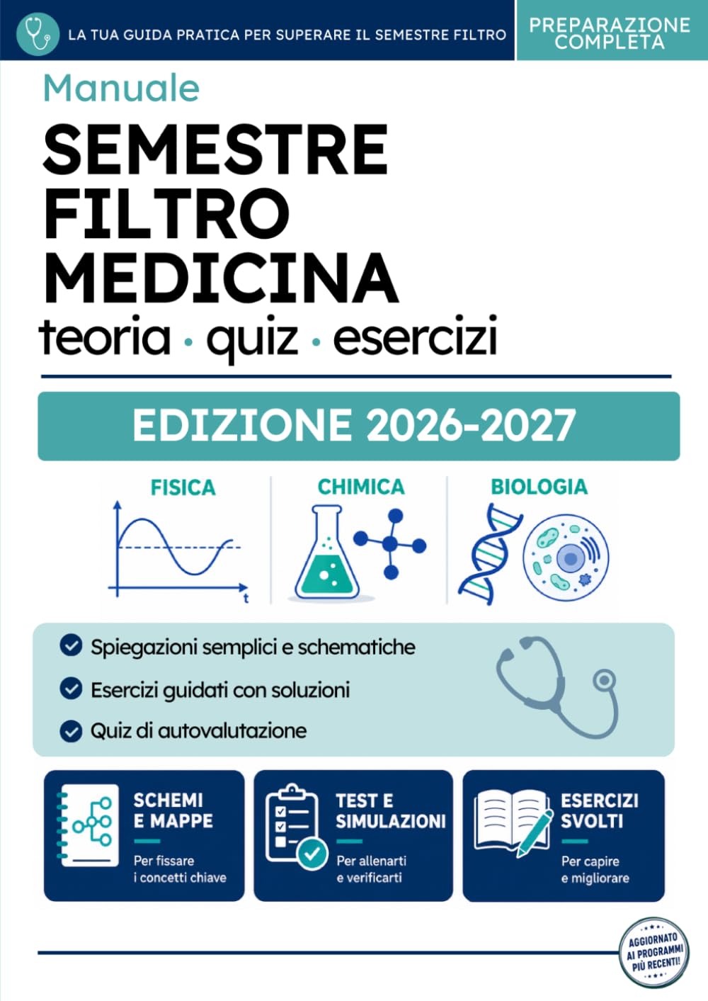 ler totalmente Semestre Filtro Medicina – Manuale Completo: Fisica, Chimica e Biologia: teoria, quiz commentati ed esercizi svolti per superare gli esami (Italian Edition)