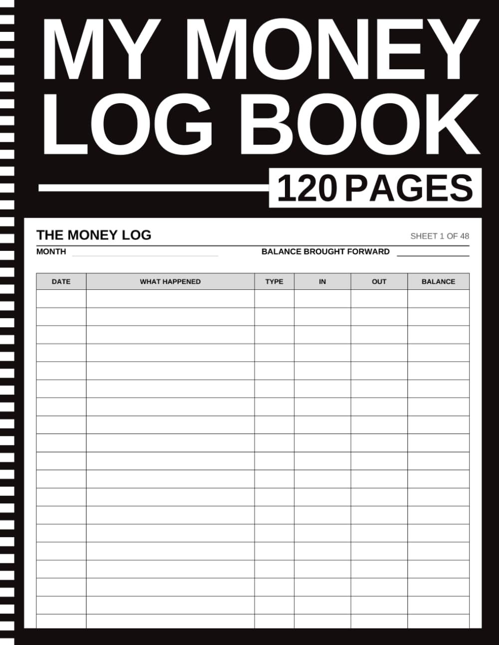 ler totalmente My Money Log Book: Kids Money Tracker and Running Balance Ledger | Every Dollar In and Out, Spending Sorted by Type, and a Count Sheet to Check the Book Against the Cash | Ages 6-14 | 8.5 x 11