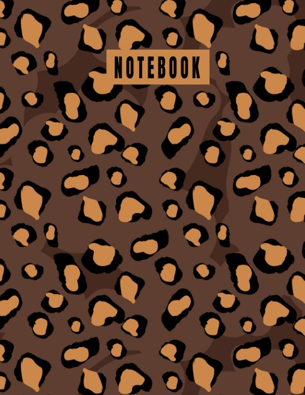 ler totalmente Notebook Leopard Print Composition - Leopard Notebook College Ruled 120 Pages - Large 8.5" x 11"