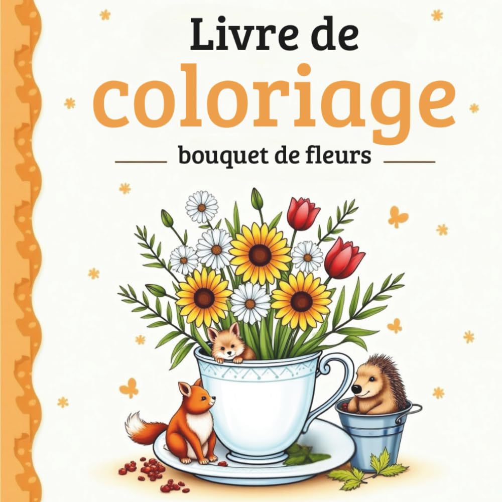 capítulo por capítulo baixar Livre de Coloriage Bouquet de Fleurs, Grandes Illustrations Relaxantes pour Adultes (French Edition)