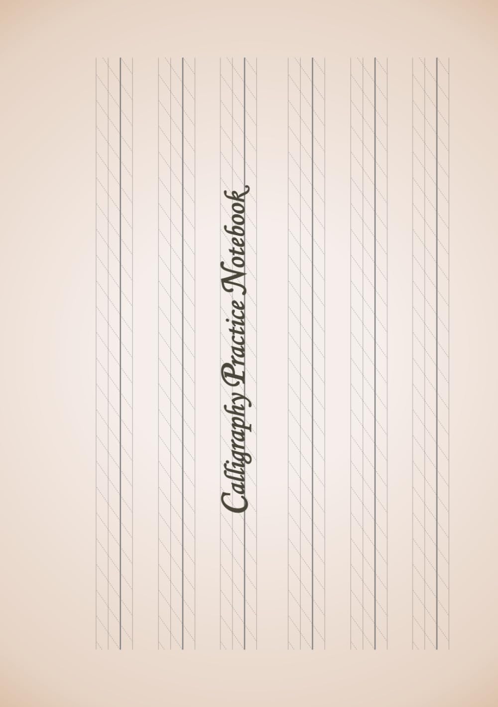 Calligraphy Practice Notebook compact size [A5 size] Top-bound, single-sided printing, 120 sheets; bleed-through resistant; pages are detachable for use. baixar o livro de graça