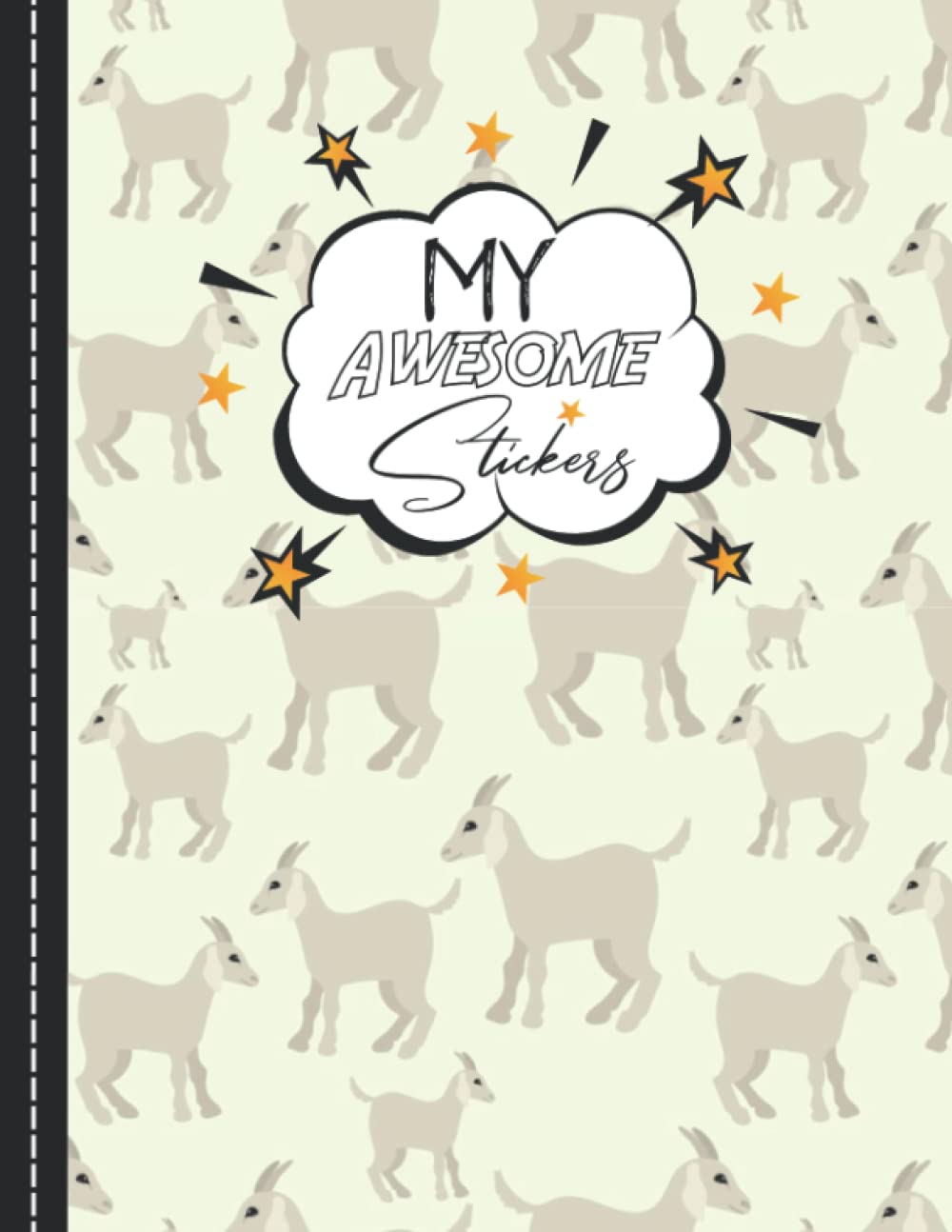 My Awesome Stickers: Cute Goat Blank Sticker Album For Collecting Stickers, Great Gift For Girls 4 - 8,120 pages 8.5 x 11" baixar livro de graça
