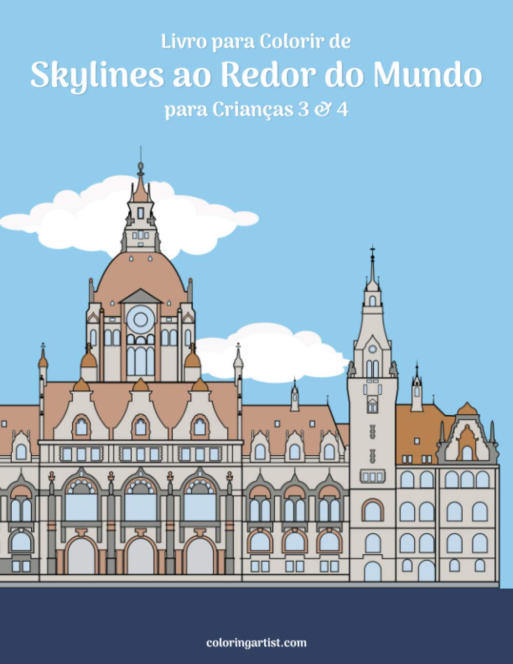 capítulo por capítulo baixar Livro para Colorir de Skylines ao Redor do Mundo para Crianças 3 & 4