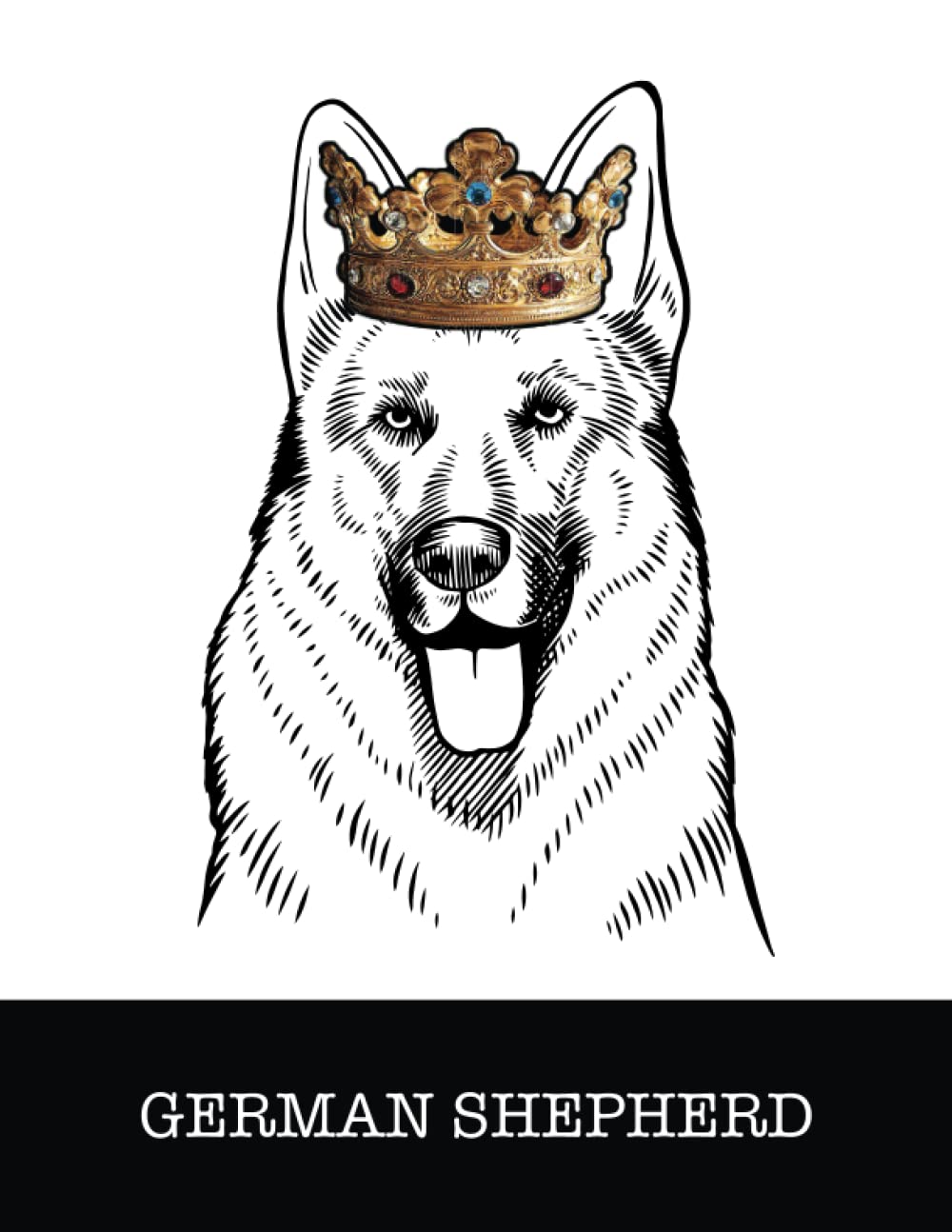 capítulo por capítulo baixar German Shepherd: German Shepherd King/Queen Wearing Crown 8.5 x 11 Notebook Journal, 200 lined pages