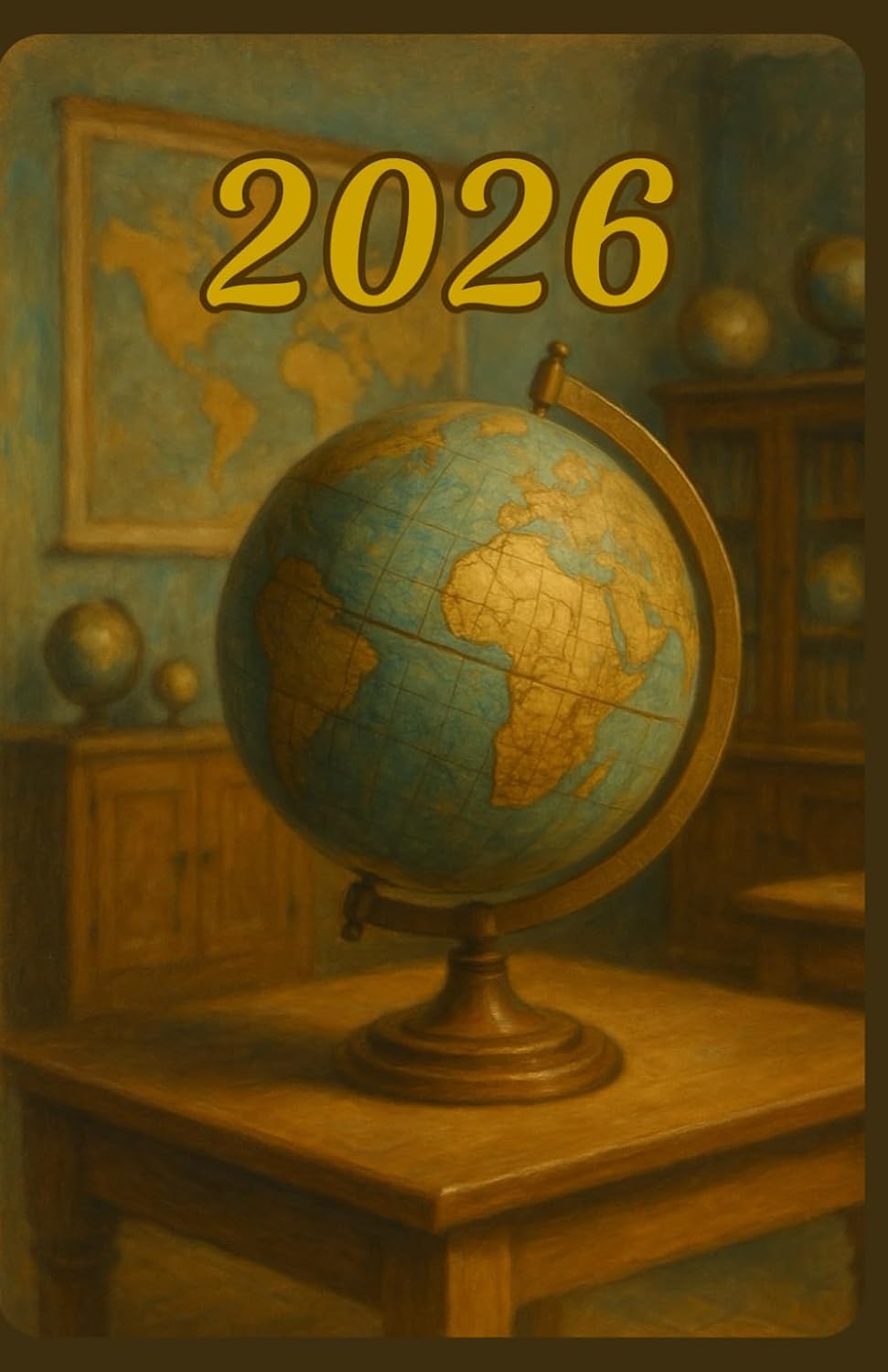 capítulo por capítulo baixar GIS Weekly Planner 2026 – Vintage, A5 Format (Environmental & Geospatial Awareness Calendar): Includes yearly, monthly, and weekly planning pages with... public holidays, and lined note sections.