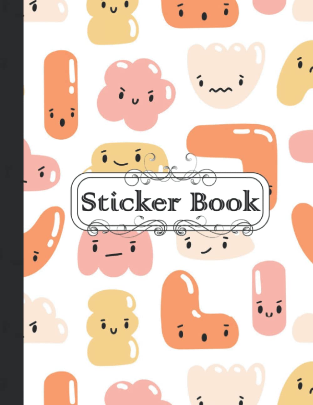 Sticker Book: Blank Sticker Album, pink smiley Sticker Collecting Book for Kids, Cute Blank Notebook for Sticker Collection, 8.5x11 baixar o livro de graça