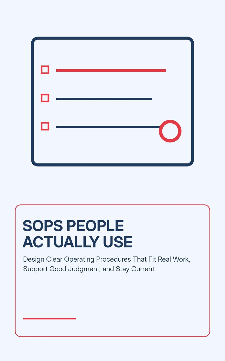 capítulo por capítulo baixar SOPs People Actually Use: Design Clear Operating Procedures That Fit Real Work, Support Good Judgment, and Stay Current (English Edition)