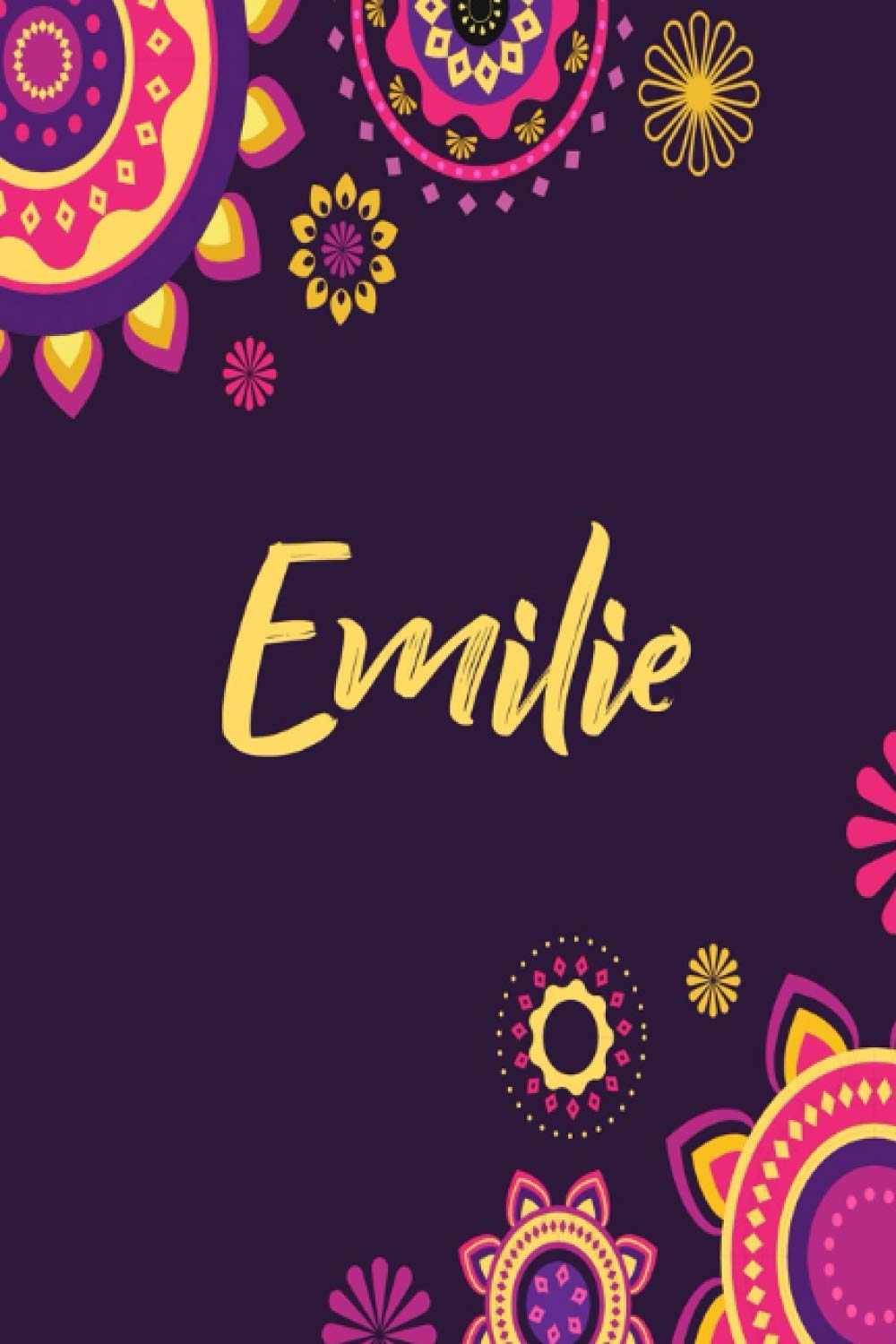 ler totalmente Emilie: Carnet de notes 6x9 pouces | Prénom personnalisé Emilie| Cadeau d'anniversaire,noël, maman, sœur,: floral | 120 pages lignée. (French Edition)